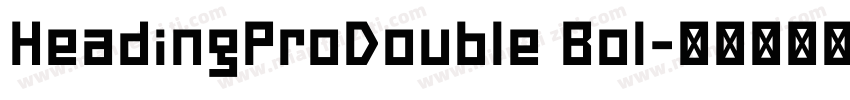HeadingProDouble Bol字体转换